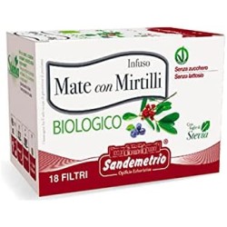 18 Filtri Bio in bustina Infuso Mate con Mirtillo Sandmetrio